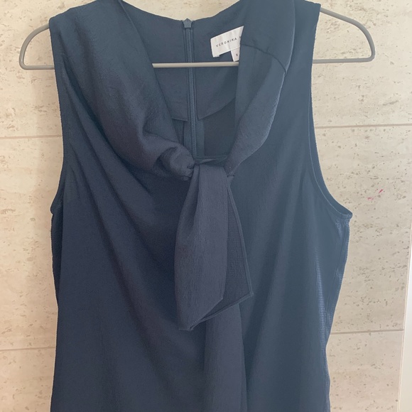 Veronika Maine Black Tie Blouse - Picture 6 of 8